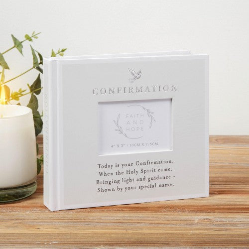 Front - Faith & Hope Confirmation Album Holds 4 x 6 Photos