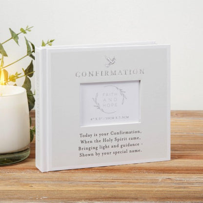 Front - Faith & Hope Confirmation Album Holds 4 x 6 Photos
