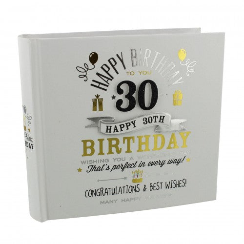 Front - Signography Birthday Boy Photo Album 4 x6 - 30th