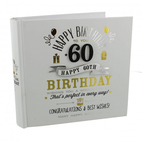 Front - Signography Birthday Boy Photo Album 4 x6 - 60th