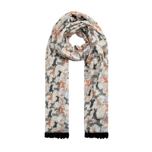 Front - Weird Fish Marelia Printed Eco Friendly Scarf