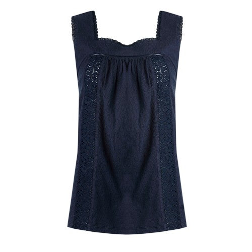 Front - Weird Fish Womens/Ladies Chelle Organic Cotton Square Neck Vest Top