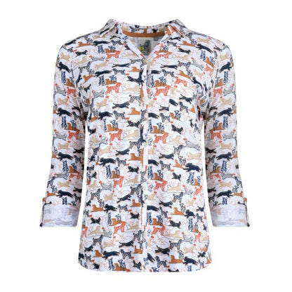 Front - Weird Fish Womens/Ladies Ginny Printed Jersey Organic Shirt