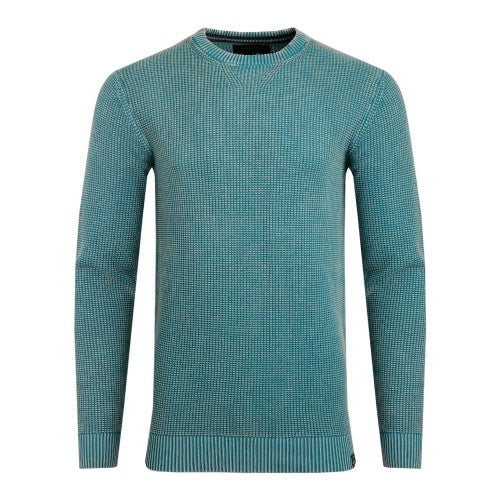 Front - Weird Fish Mens Easton Waffle Crew Neck Jumper