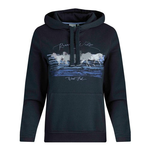 Front - Weird Fish Womens/Ladies Topaz Horse Eco Friendly Pullover Hoodie