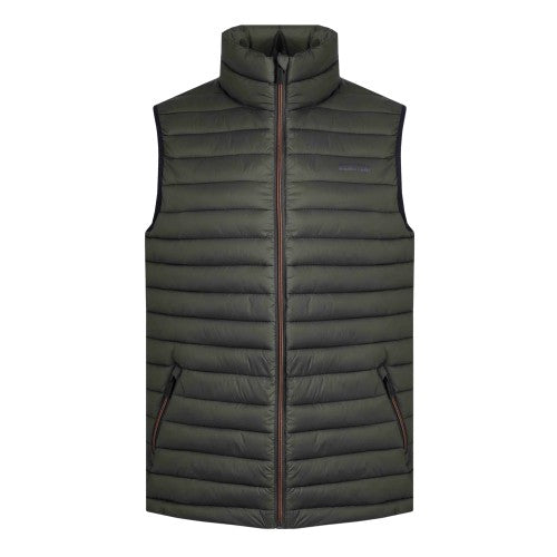 Front - Weird Fish Mens Langtree Waterproof Padded Gilet