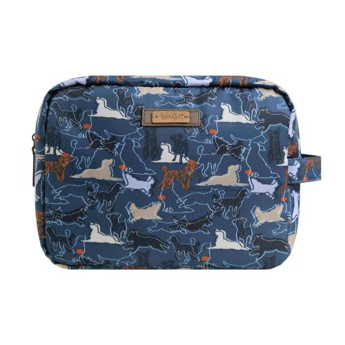 Front - Weird Fish Printed Nylon Wash Bag
