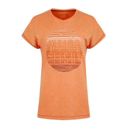 Front - Weird Fish Womens/Ladies Sunset Slub Organic T-Shirt