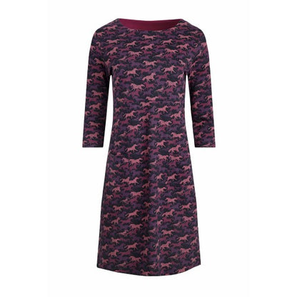Front - Weird Fish Womens/Ladies Starshine Horse Jersey Organic Casual Dress