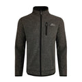 Front - Weird Fish Mens Rossten Grid Eco Friendly Full Zip Fleece Jacket