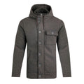 Fir Green - Front - Weird Fish Mens Fairfield Button Front Fleece Jacket