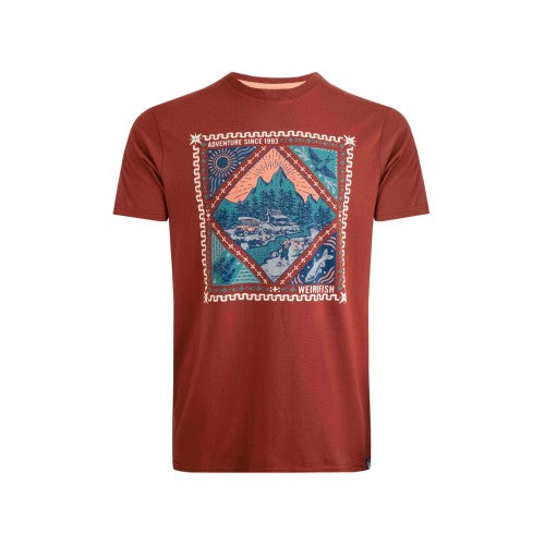 Front - Weird Fish Mens Homestead Vintage Stamp T-Shirt