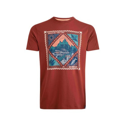Front - Weird Fish Mens Homestead Vintage Stamp T-Shirt
