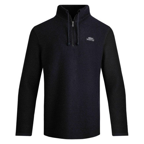 Front - Weird Fish Mens Cruiser Macaroni Quarter Zip Pullover