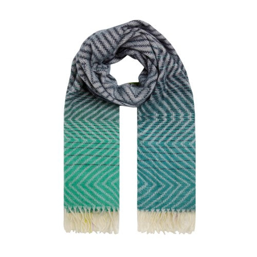 Front - Weird Fish Jadida Zig Zag Brushed Scarf
