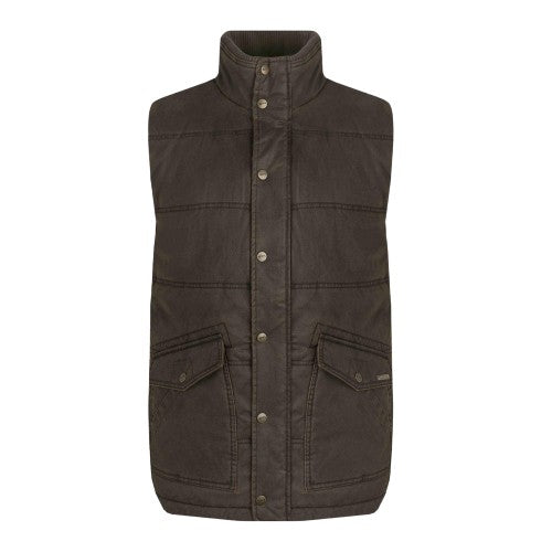 Front - Weird Fish Mens Dover Padded Gilet