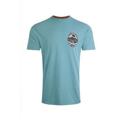 Front - Weird Fish Mens Wanderful Heritage Graphic Print Marble Wash T-Shirt