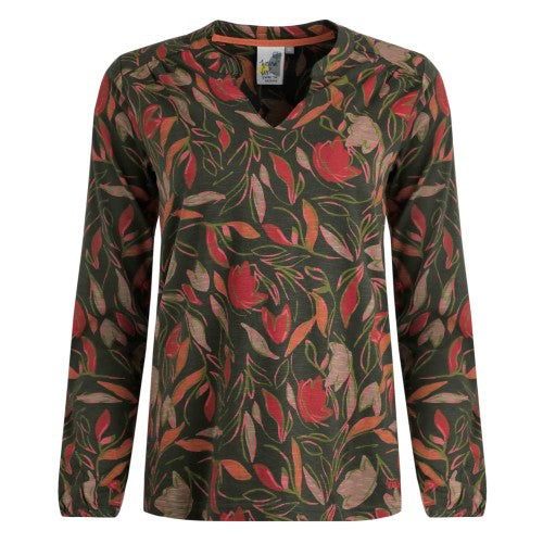 Front - Weird Fish Womens/Ladies Brooke Leaves Jersey Organic Top