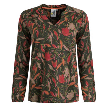 Front - Weird Fish Womens/Ladies Brooke Leaves Jersey Organic Top