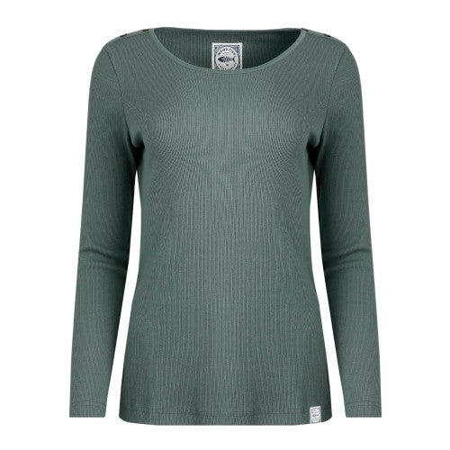 Front - Weird Fish Womens/Ladies Maine Organic Long-Sleeved T-Shirt