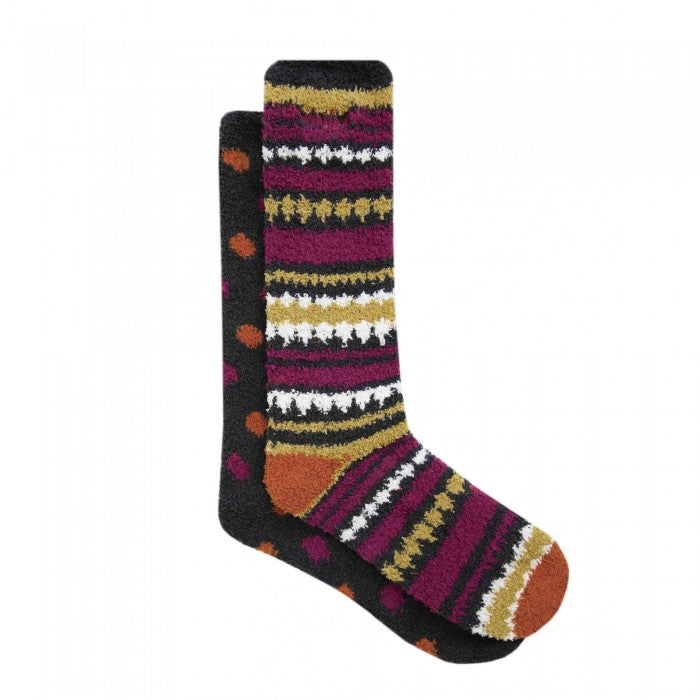 Front - Weird Fish Womens/Ladies Park Fluffy Eco Friendly Socks (Pack Of 2)