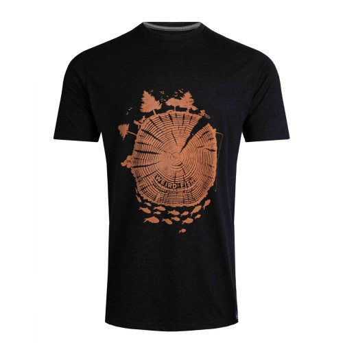 Front - Weird Fish Mens Woodsman Screenprint Eco Friendly T-Shirt