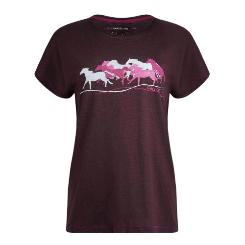 Front - Weird Fish Womens/Ladies Gallopers Horse Slub Organic T-Shirt