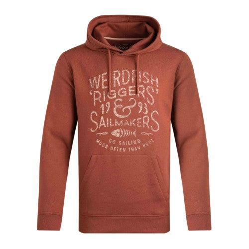 Front - Weird Fish Mens Bryant Text Hoodie