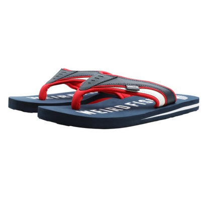 Front - Weird Fish Mens Columbia Logo Flip Flops
