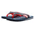 Front - Weird Fish Mens Columbia Logo Flip Flops