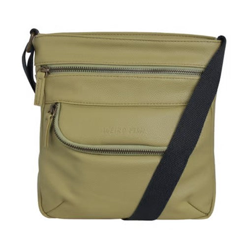 Front - Weird Fish Tilford Faux Leather Crossbody Bag