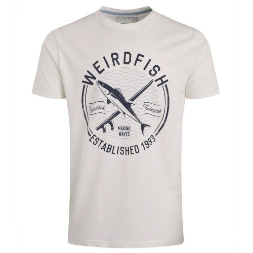Front - Weird Fish Mens Hudson Printed Branded T-Shirt
