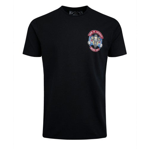 Front - Weird Fish Mens Sons Of Anchovy Back Print T-Shirt