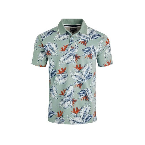 Front - Weird Fish Mens Sarat Printed Polo Shirt