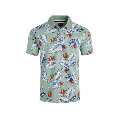 Front - Weird Fish Mens Sarat Printed Polo Shirt