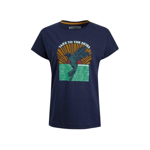 Front - Weird Fish Womens/Ladies Fly Free Graphic Slub T-Shirt