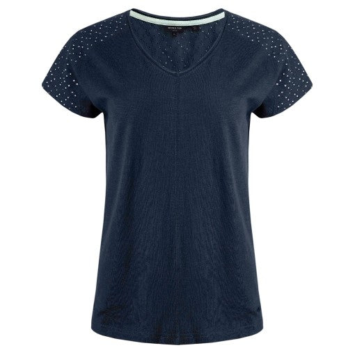 Front - Weird Fish Womens/Ladies Pernille Cut Out T-Shirt