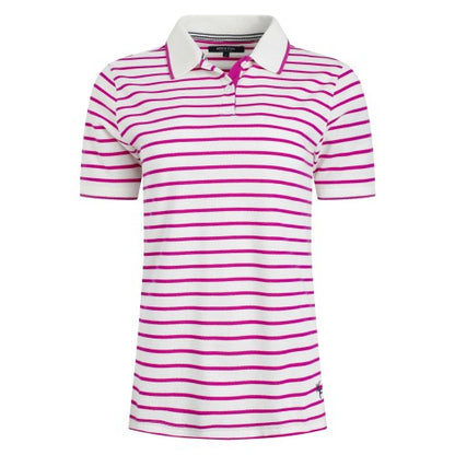Front - Weird Fish Womens/Ladies Janely Striped Pique Polo Shirt