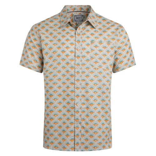 Front - Weird Fish Mens Faraway Shell Organic Cotton Shirt