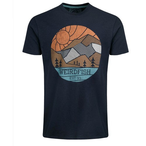 Front - Weird Fish Mens Foothills Printed Organic Cotton T-Shirt