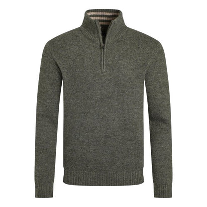 Front - Weird Fish Mens Helmsdale Eco Quarter Zip Jumper