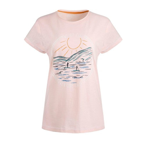 Front - Weird Fish Womens/Ladies Adventure Awaits Slub Organic T-Shirt