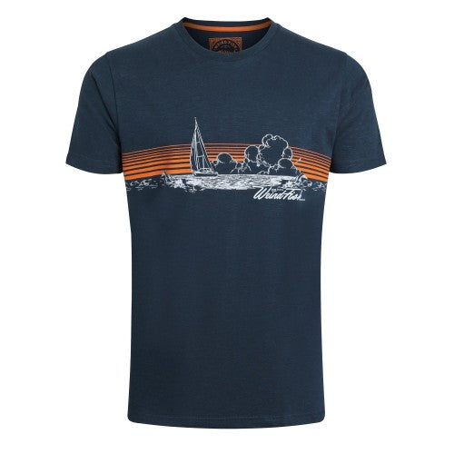Front - Weird Fish Mens Nautical Sky Printed T-Shirt
