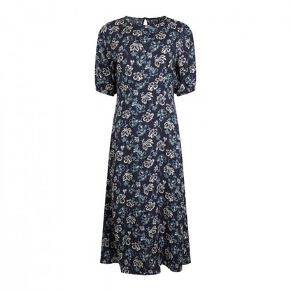 Front - Weird Fish Womens/Ladies Everly Floral Eco Liva Midi Dress