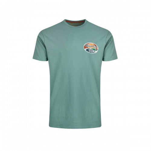 Front - Weird Fish Mens Land And Sea Graphic Back Print T-Shirt