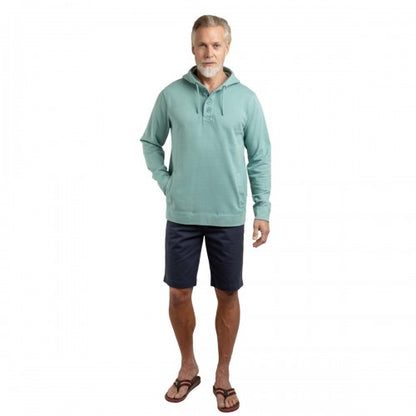 Front - Weird Fish Mens Woodside Loopback Sun Faded Hoodie