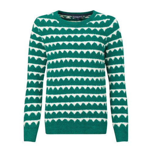 Front - Weird Fish Womens/Ladies Tyla Patterned Knitted Sweatshirt