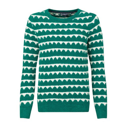 Front - Weird Fish Womens/Ladies Tyla Patterned Knitted Sweatshirt