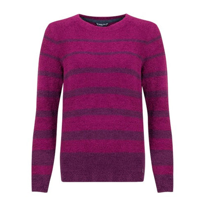 Front - Weird Fish Womens/Ladies Wanda Stripe Knitted Sweatshirt