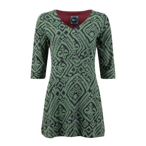 Front - Weird Fish Womens/Ladies Arielle Printed Jersey 3/4 Sleeve Tunic Top